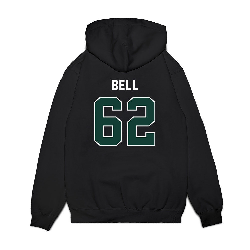 Michigan State - NCAA Football : Justin Bell - Vintage Helmet Premium Hooded Sweatshirt-1