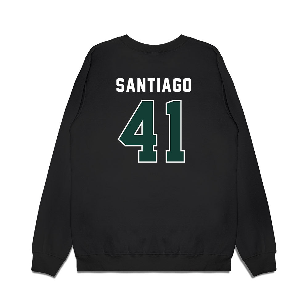 Michigan State - NCAA Football : David Santiago - Vintage Helmet Premium Crewneck Sweatshirt-1