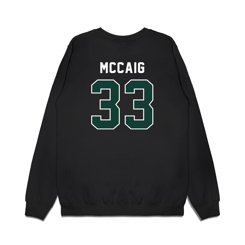 Michigan State - NCAA Football : Jaxon McCaig - Vintage Helmet Premium Crewneck Sweatshirt-1