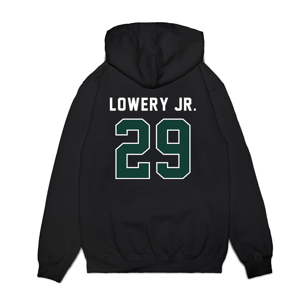 Michigan State - NCAA Football : Marqui Lowery Jr. - Vintage Helmet Premium Hooded Sweatshirt-1