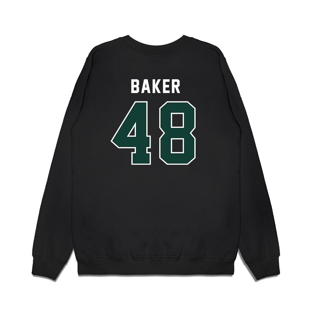 Michigan State - NCAA Football : Charlie Baker - Vintage Helmet Premium Crewneck Sweatshirt-1