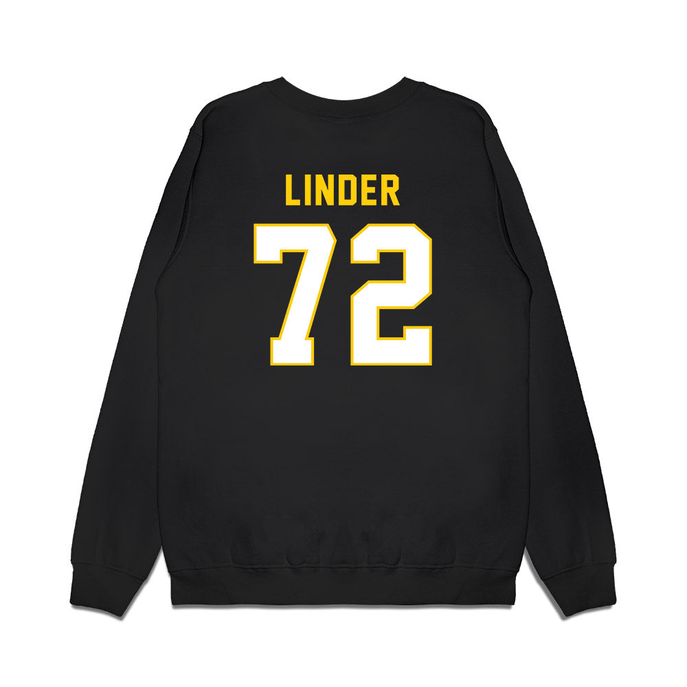 Iowa - NCAA Football : Owen Linder - Vintage Helmet Premium Crewneck Sweatshirt-1