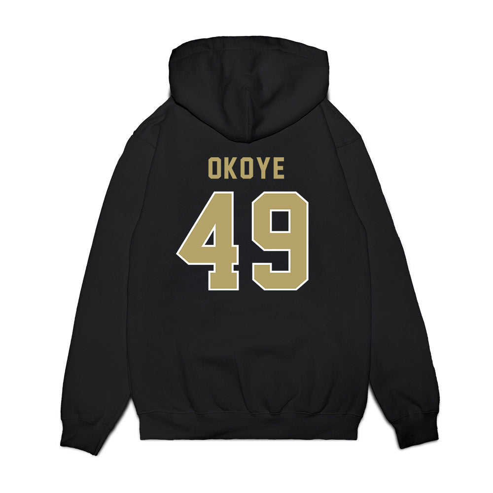 Georgia Tech - NCAA Football : Chuma Okoye - Vintage Helmet Premium Hooded Sweatshirt-1