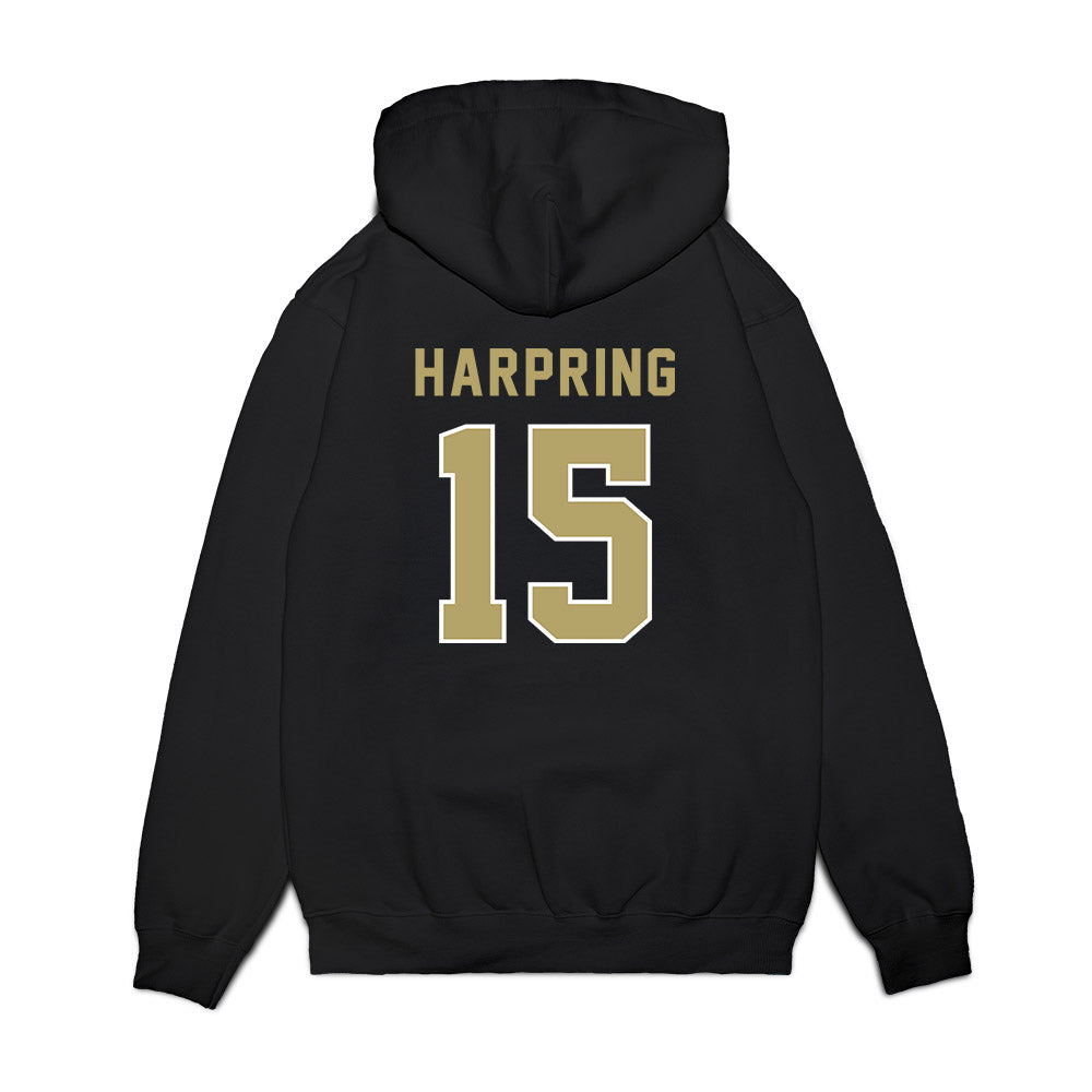Georgia Tech - NCAA Football : Luke Harpring - Vintage Helmet Premium Hooded Sweatshirt-1