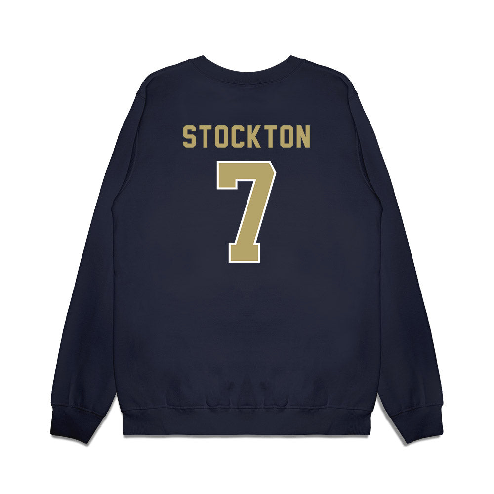 Georgia Tech - NCAA Football : Bailey Stockton - Vintage Helmet Premium Crewneck Sweatshirt-1