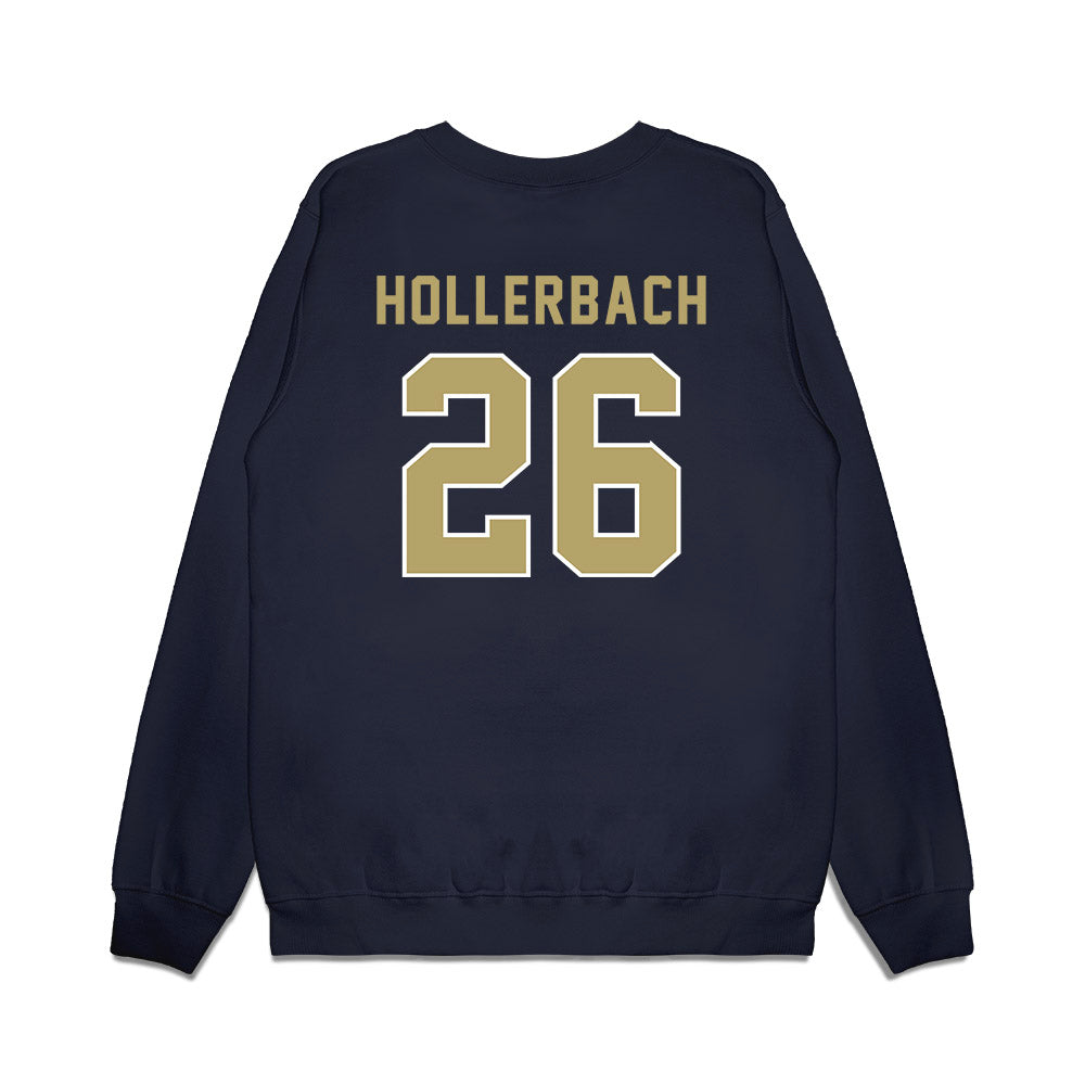 Georgia Tech - NCAA Football : Ben Hollerbach - Vintage Helmet Premium Crewneck Sweatshirt-1