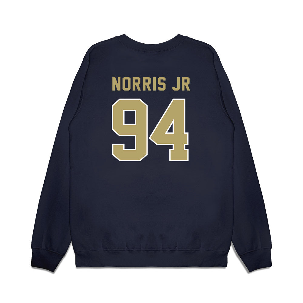 Georgia Tech - NCAA Football : Derry Norris Jr - Vintage Helmet Premium Crewneck Sweatshirt-1