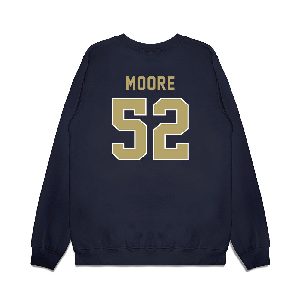 Georgia Tech - NCAA Football : Harrison Moore - Vintage Helmet Premium Crewneck Sweatshirt-1