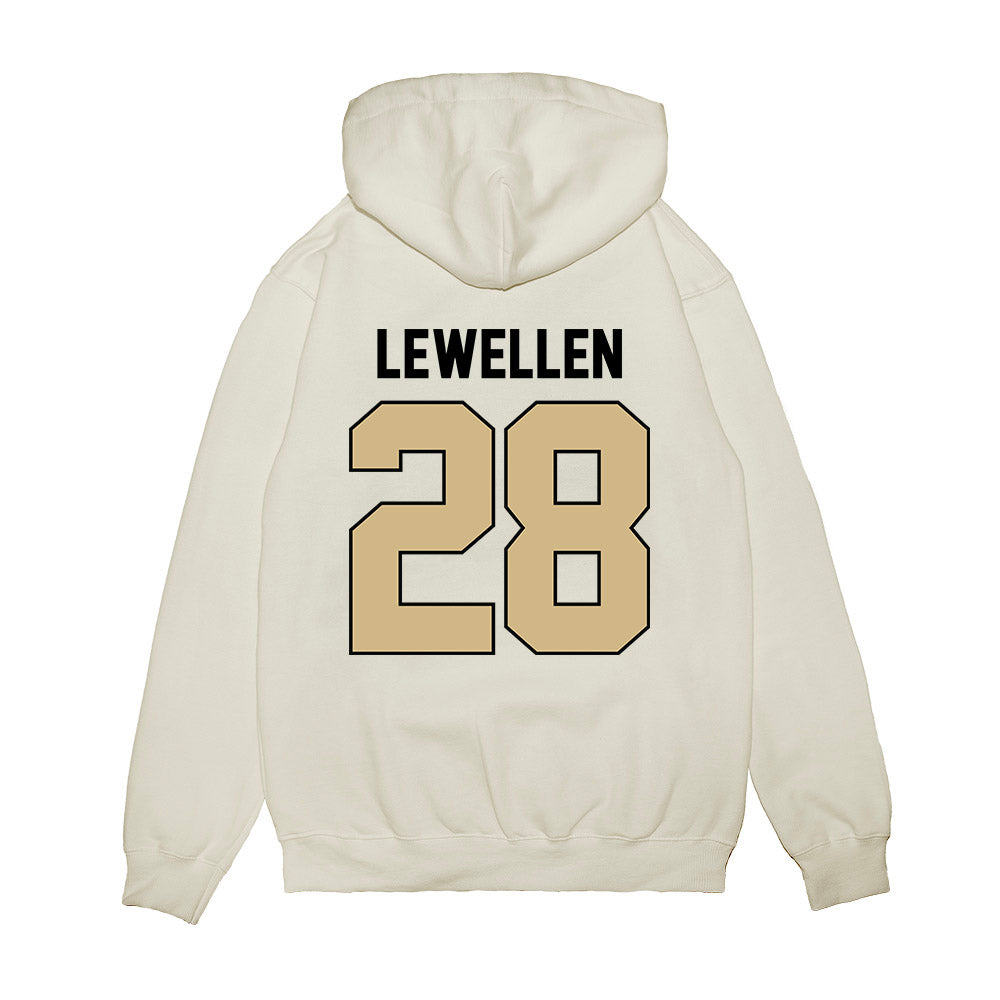 Purdue - NCAA Football : Addai Lewellen - Vintage Helmet Premium Hooded Sweatshirt-1