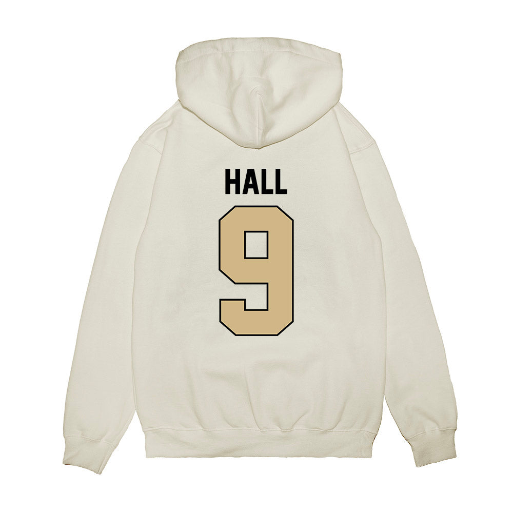 Purdue - NCAA Football : jalil hall - Vintage Helmet Premium Hooded Sweatshirt-1