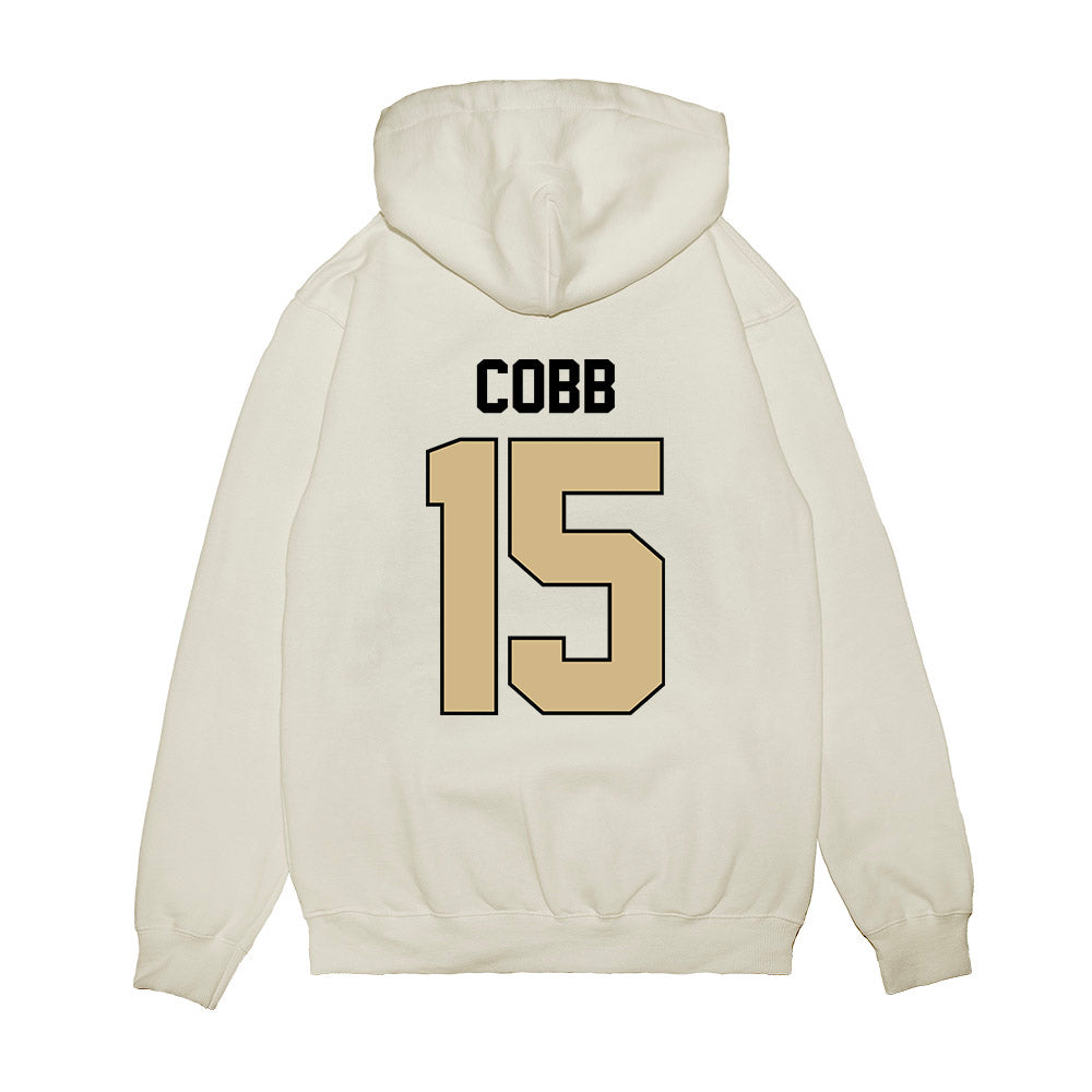 Purdue - NCAA Football : Vi'Naz Cobb - Vintage Helmet Premium Hooded Sweatshirt-1