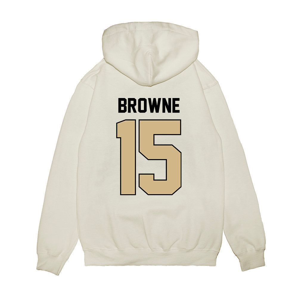 Purdue - NCAA Football : Ryan Browne - Vintage Helmet Premium Hooded Sweatshirt-1