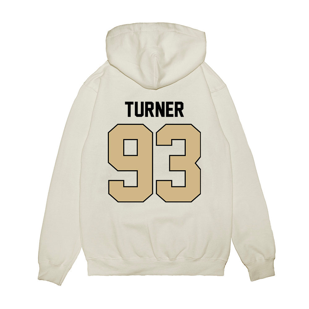 Purdue - NCAA Football : Seth Turner - Vintage Helmet Premium Hooded Sweatshirt-1