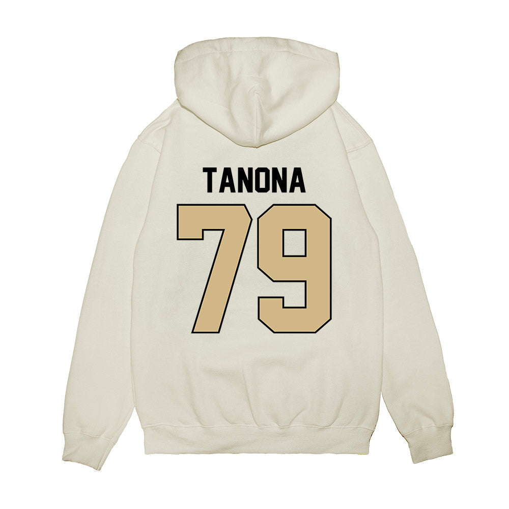 Purdue - NCAA Football : Joey Tanona - Vintage Helmet Premium Hooded Sweatshirt-1