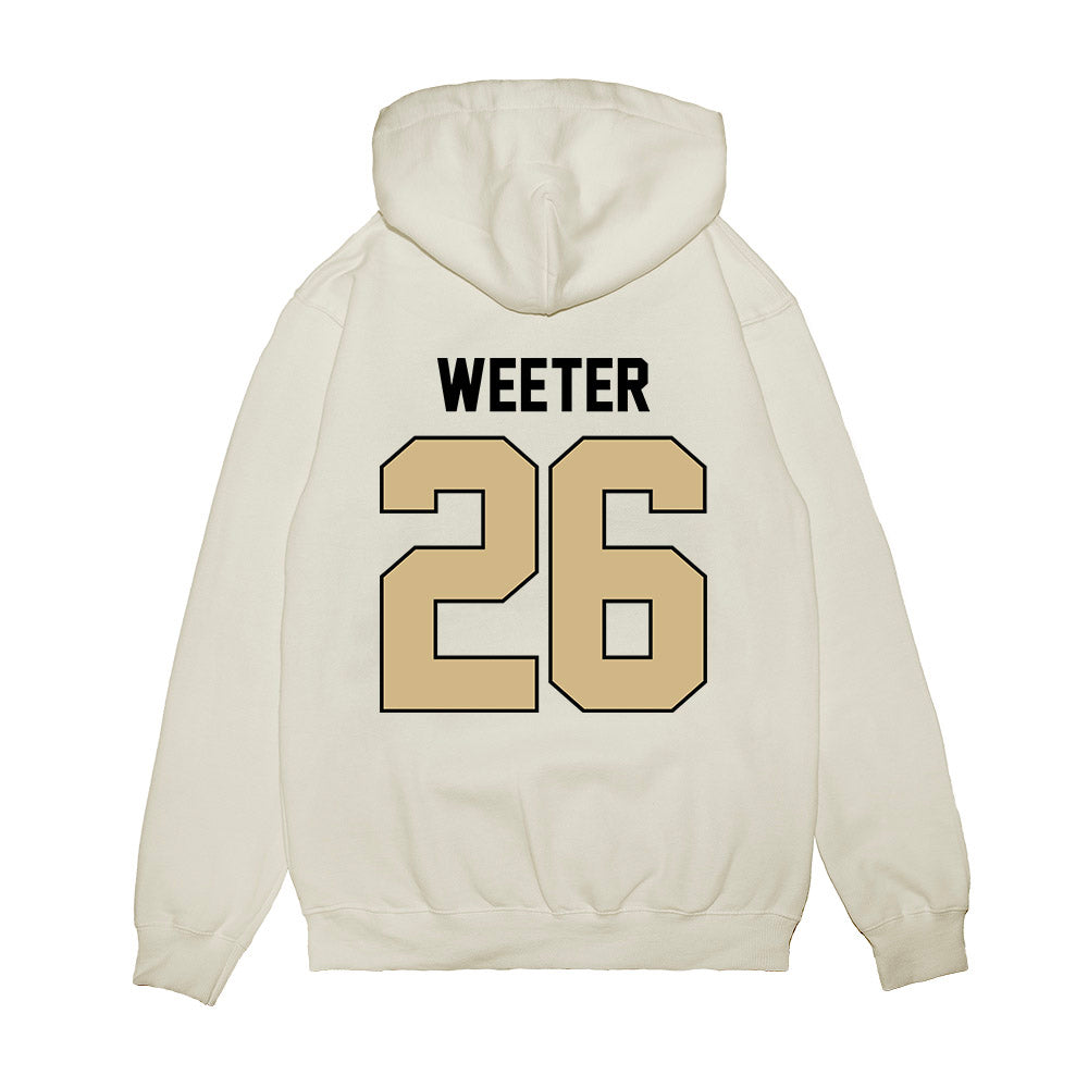Purdue - NCAA Football : Jack Weeter - Vintage Helmet Premium Hooded Sweatshirt-1
