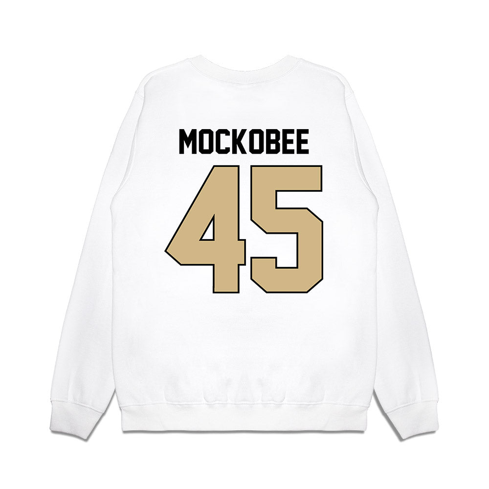 Purdue - NCAA Football : Devin Mockobee - Vintage Helmet Premium Crewneck Sweatshirt-1