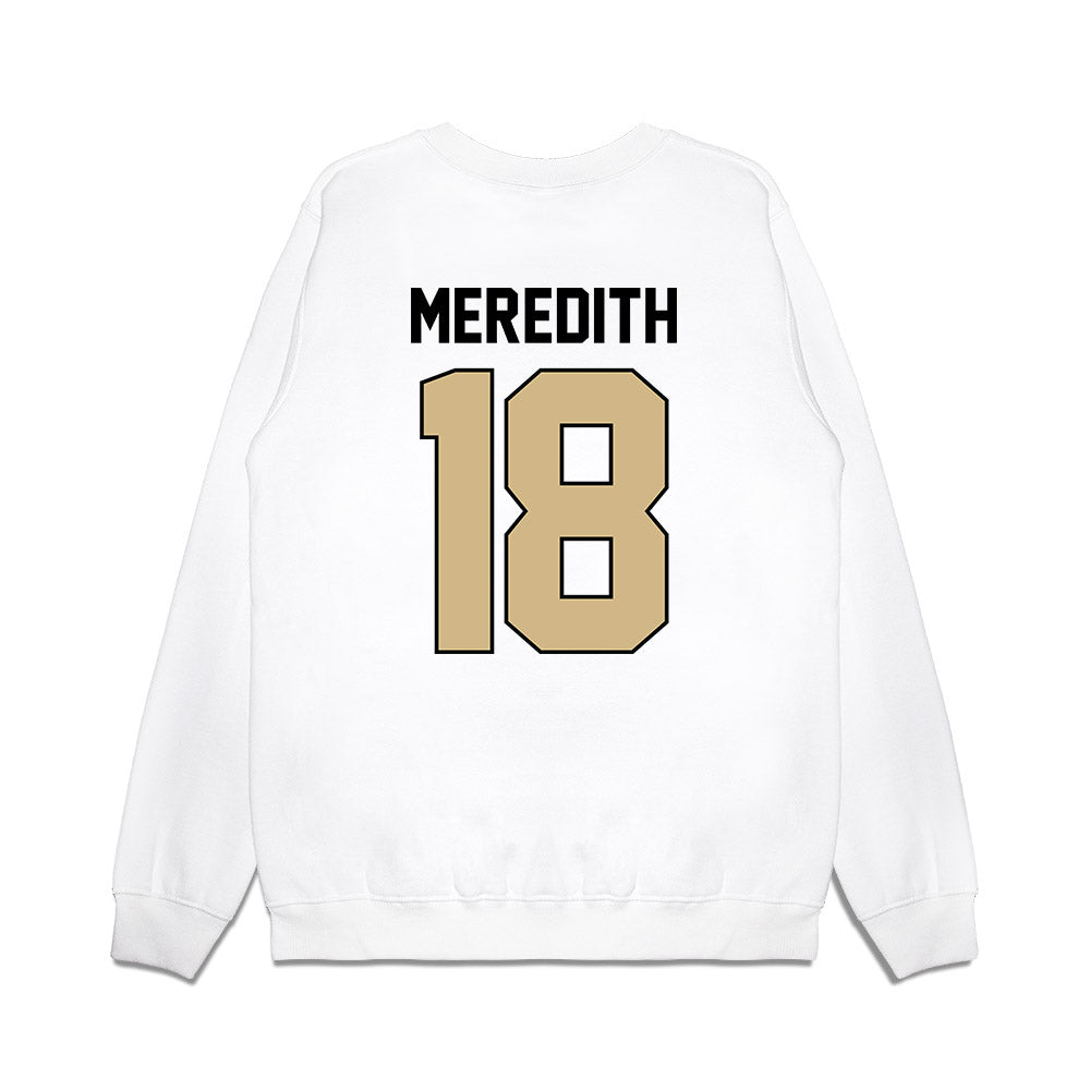 Purdue - NCAA Football : Bennett Meredith - Vintage Helmet Premium Crewneck Sweatshirt-1