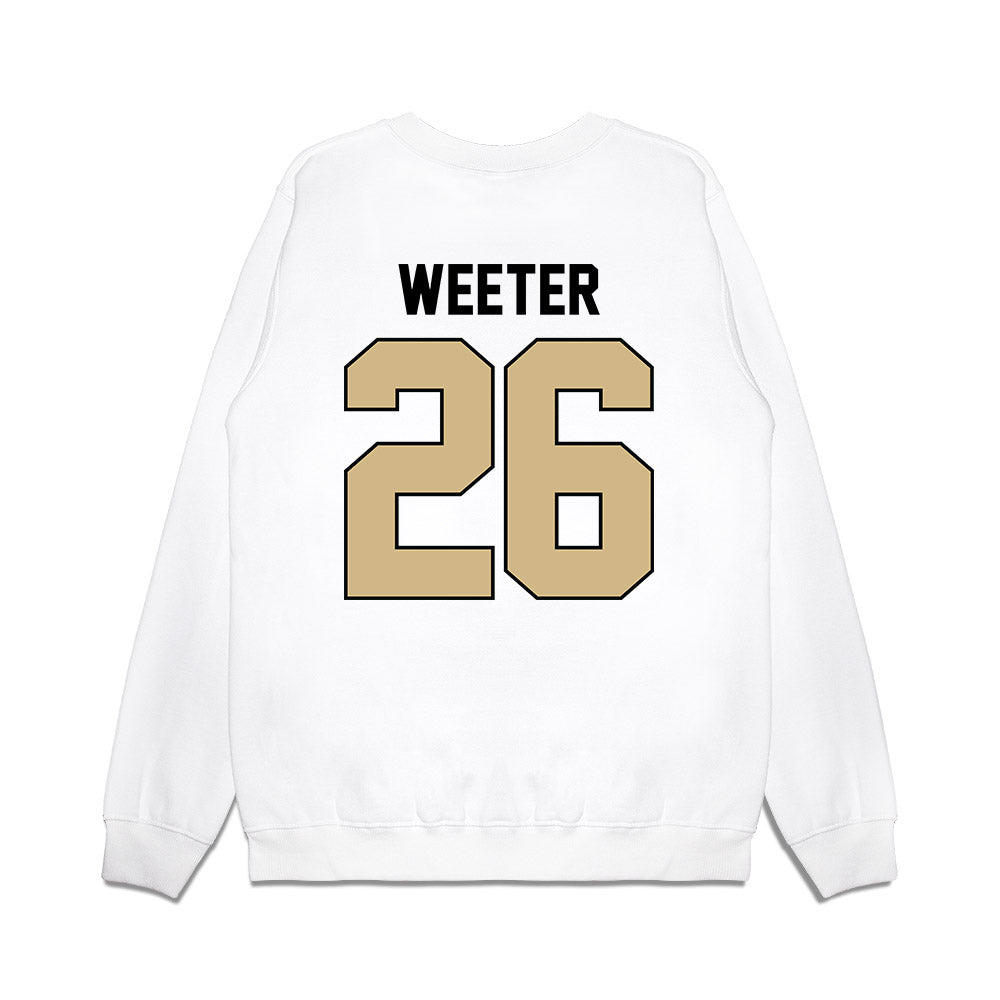 Purdue - NCAA Football : Jack Weeter - Vintage Helmet Premium Crewneck Sweatshirt-1
