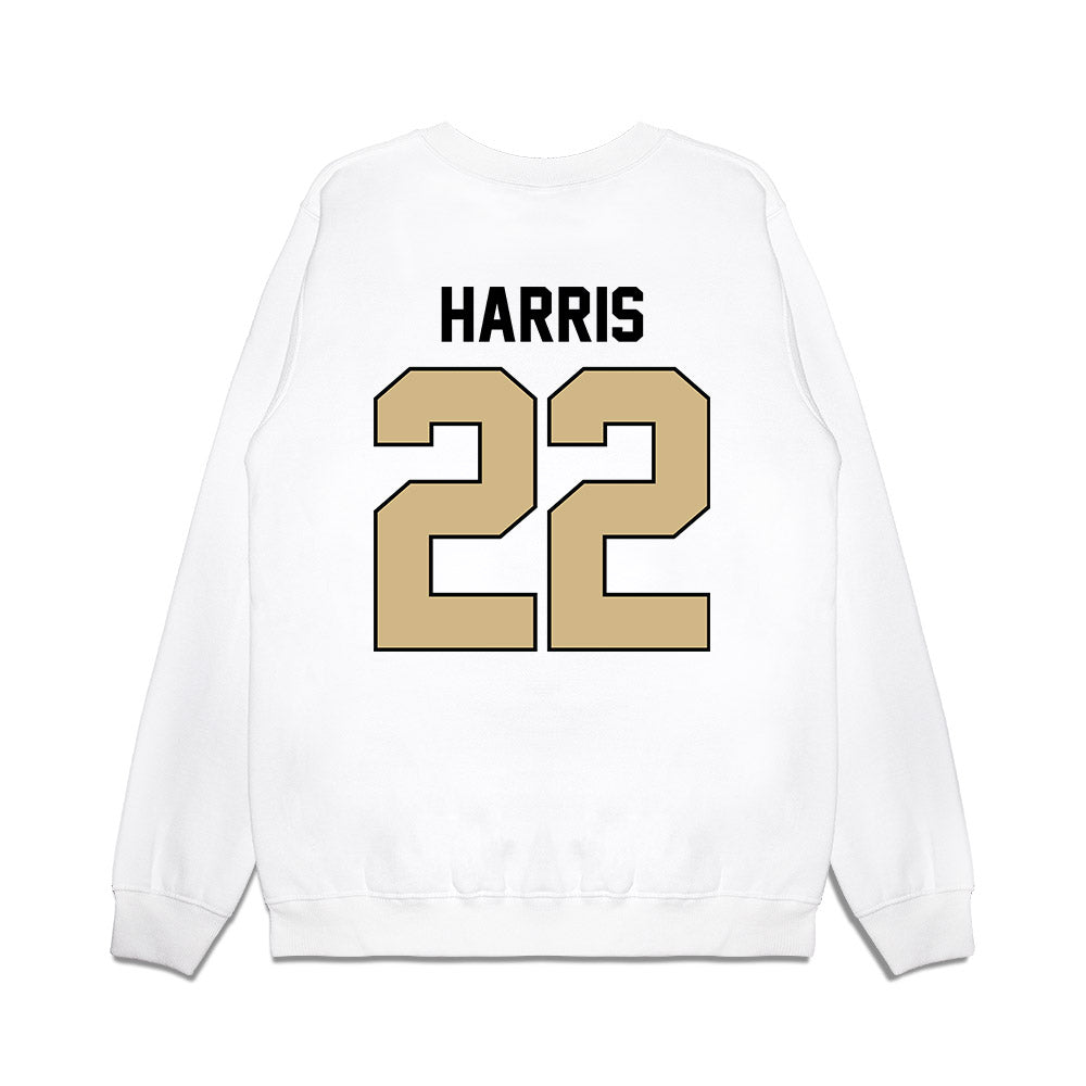Purdue - NCAA Football : Antonio Harris - Vintage Helmet Premium Crewneck Sweatshirt-1