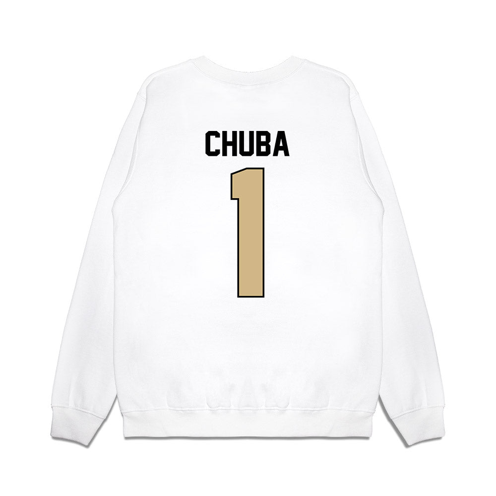 Purdue - NCAA Football : Evans Chuba - Vintage Helmet Premium Crewneck Sweatshirt-1