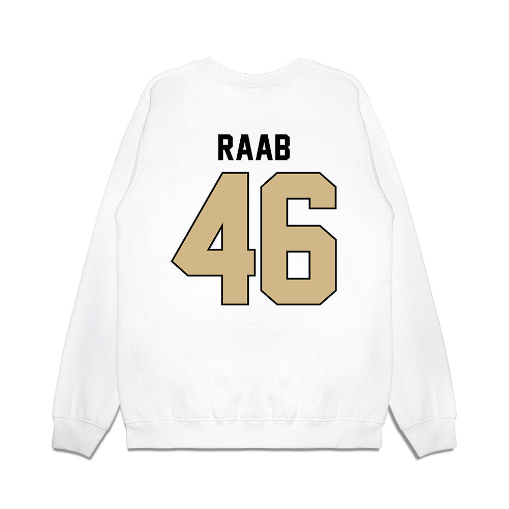 Purdue - NCAA Football : Luke Raab - Vintage Helmet Premium Crewneck Sweatshirt-1