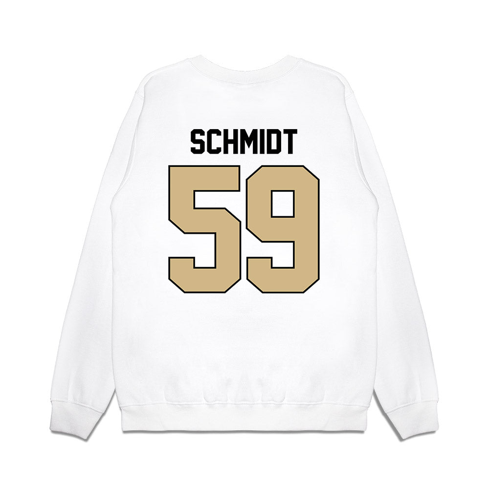 Purdue - NCAA Football : Justin Schmidt - Vintage Helmet Premium Crewneck Sweatshirt-1