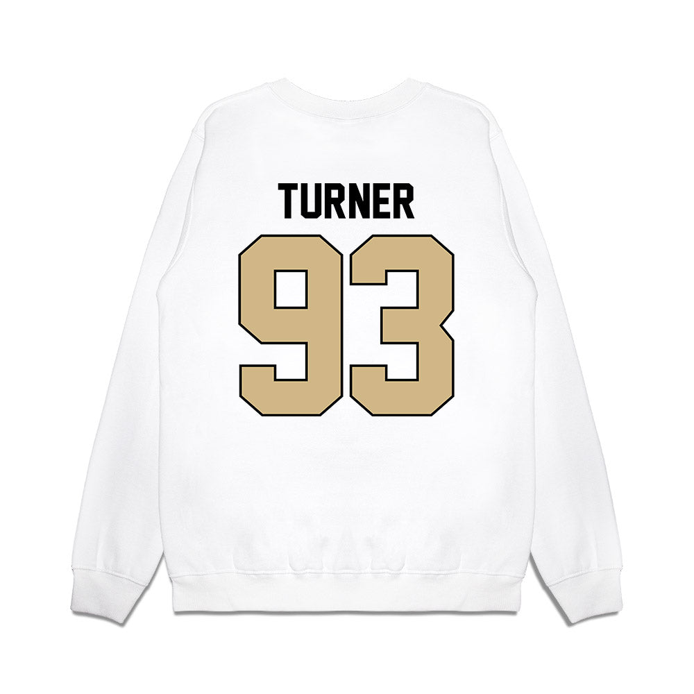Purdue - NCAA Football : Seth Turner - Vintage Helmet Premium Crewneck Sweatshirt-1