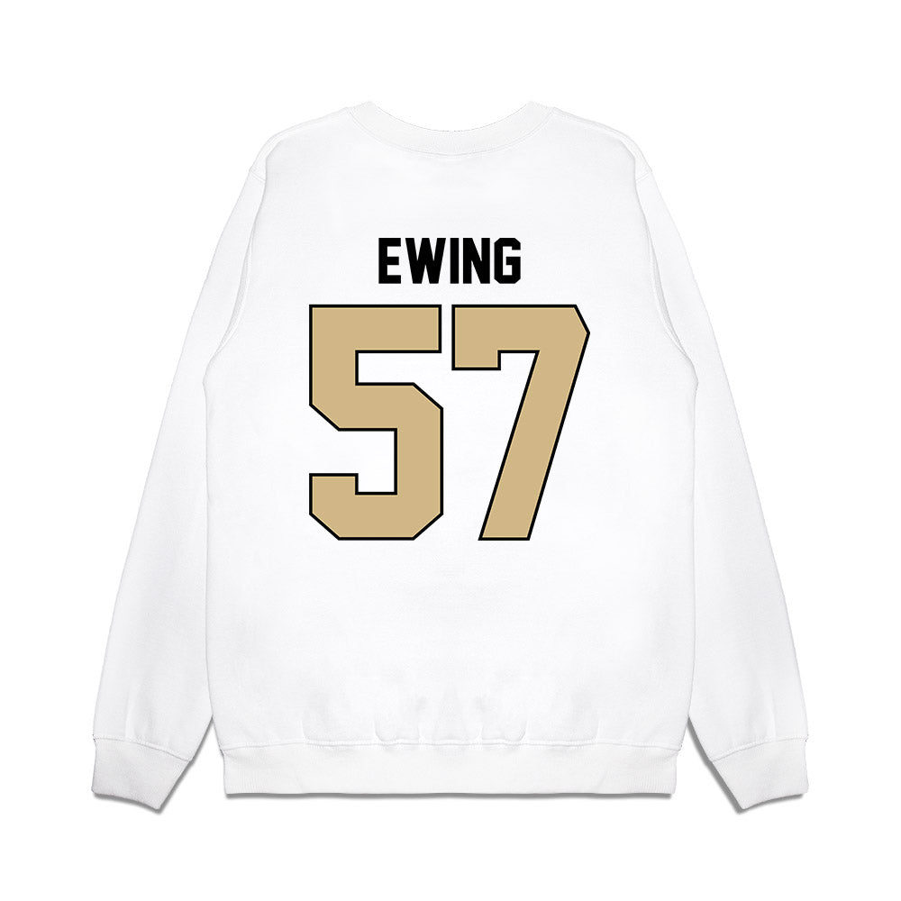 Purdue - NCAA Football : Tom Ewing - Vintage Helmet Premium Crewneck Sweatshirt-1
