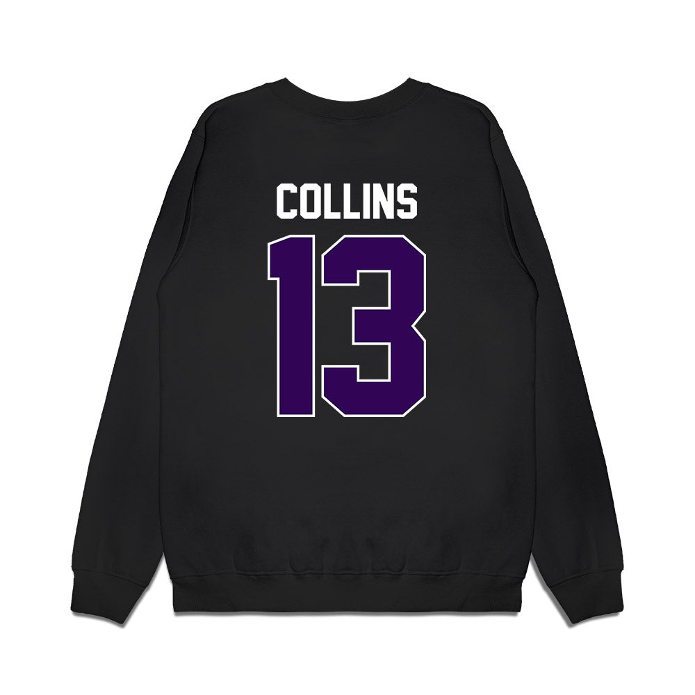 Kansas State - NCAA Football : RJ Collins - Vintage Helmet Premium Crewneck Sweatshirt-1