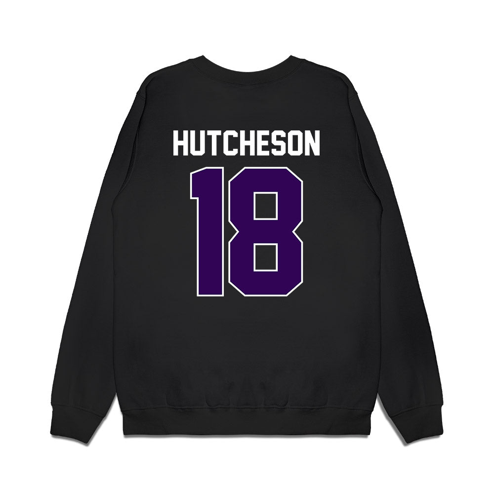 Kansas State - NCAA Football : Hudson Hutcheson - Vintage Helmet Premium Crewneck Sweatshirt-1