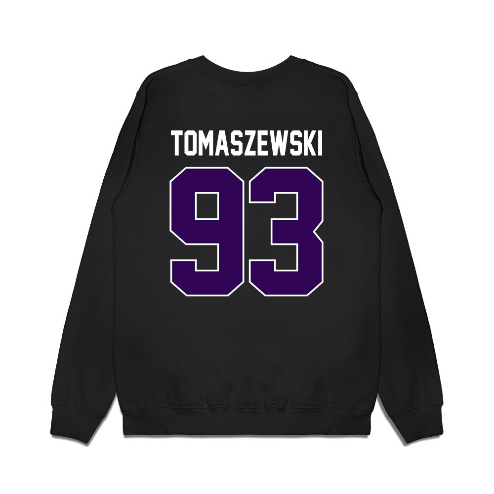 Kansas State - NCAA Football : Asher Tomaszewski - Vintage Helmet Premium Crewneck Sweatshirt-1