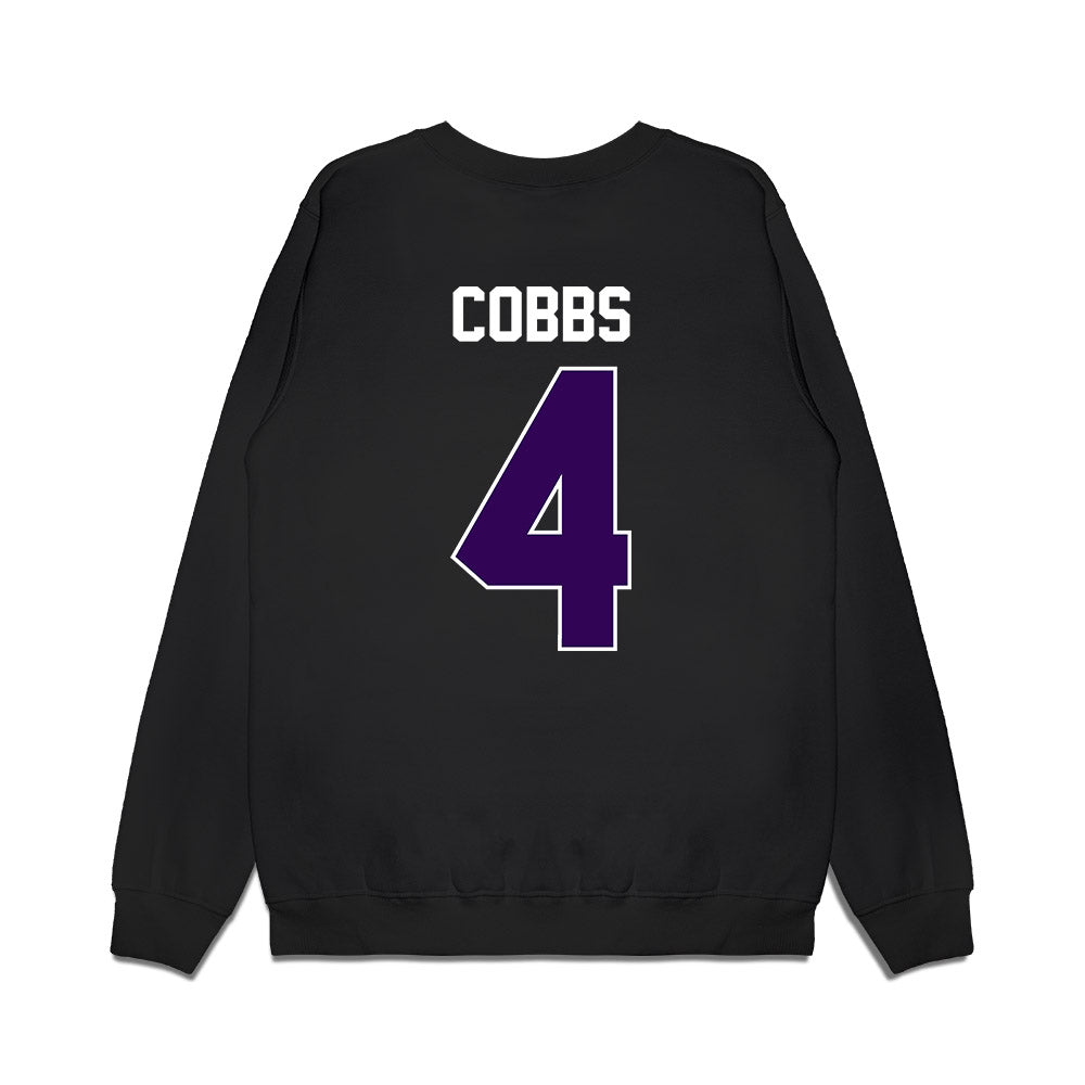 Kansas State - NCAA Football : Daniel Cobbs - Vintage Helmet Premium Crewneck Sweatshirt-1