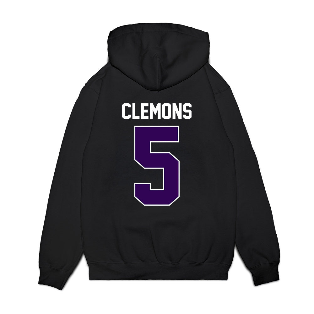 Kansas State - NCAA Football : Justice Clemons - Vintage Helmet Premium Hooded Sweatshirt-1