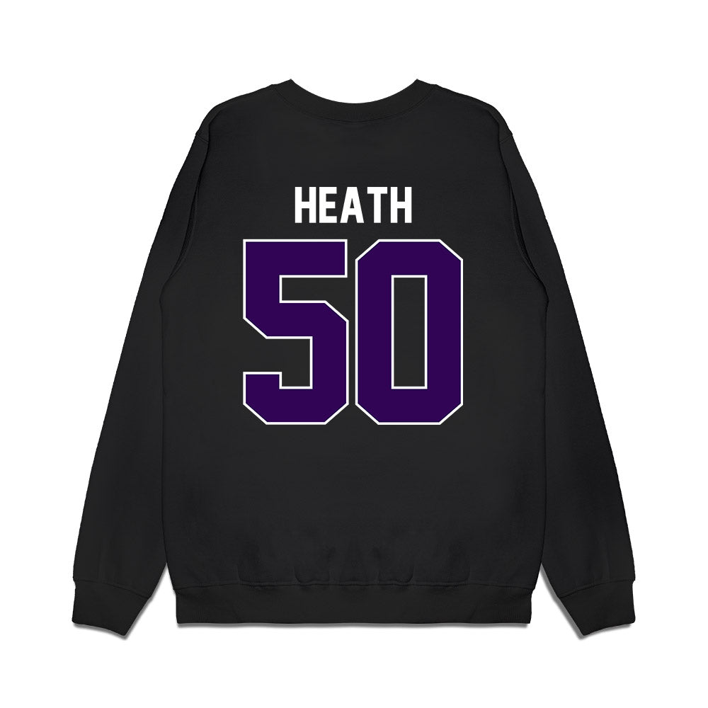 Kansas State - NCAA Football : Brock Heath - Vintage Helmet Premium Crewneck Sweatshirt-1