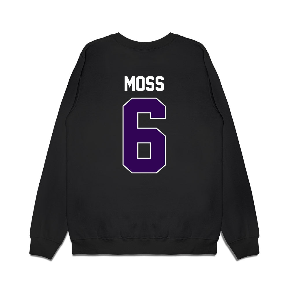 Kansas State - NCAA Football : Qua Moss - Vintage Helmet Premium Crewneck Sweatshirt-1