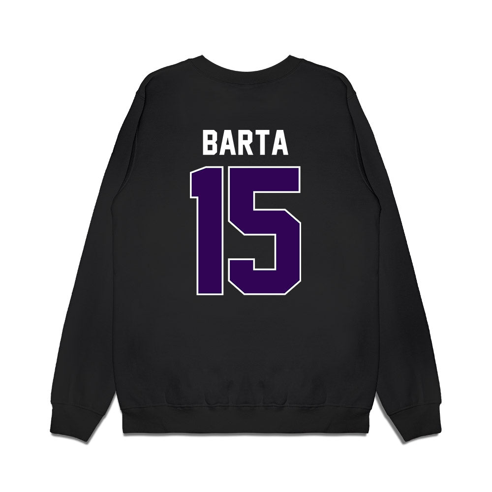 Kansas State - NCAA Football : Callen Barta - Vintage Helmet Premium Crewneck Sweatshirt-1