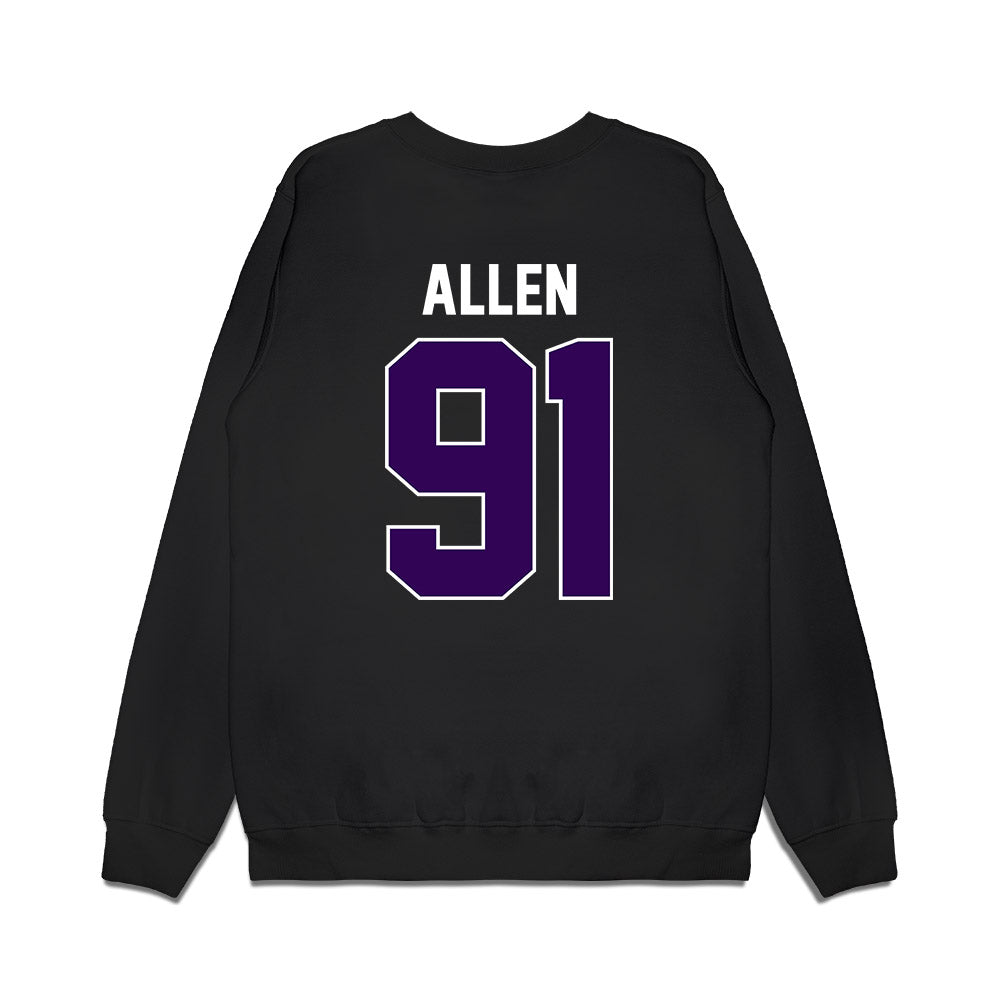 Kansas State - NCAA Football : Jordan Allen - Vintage Helmet Premium Crewneck Sweatshirt-1