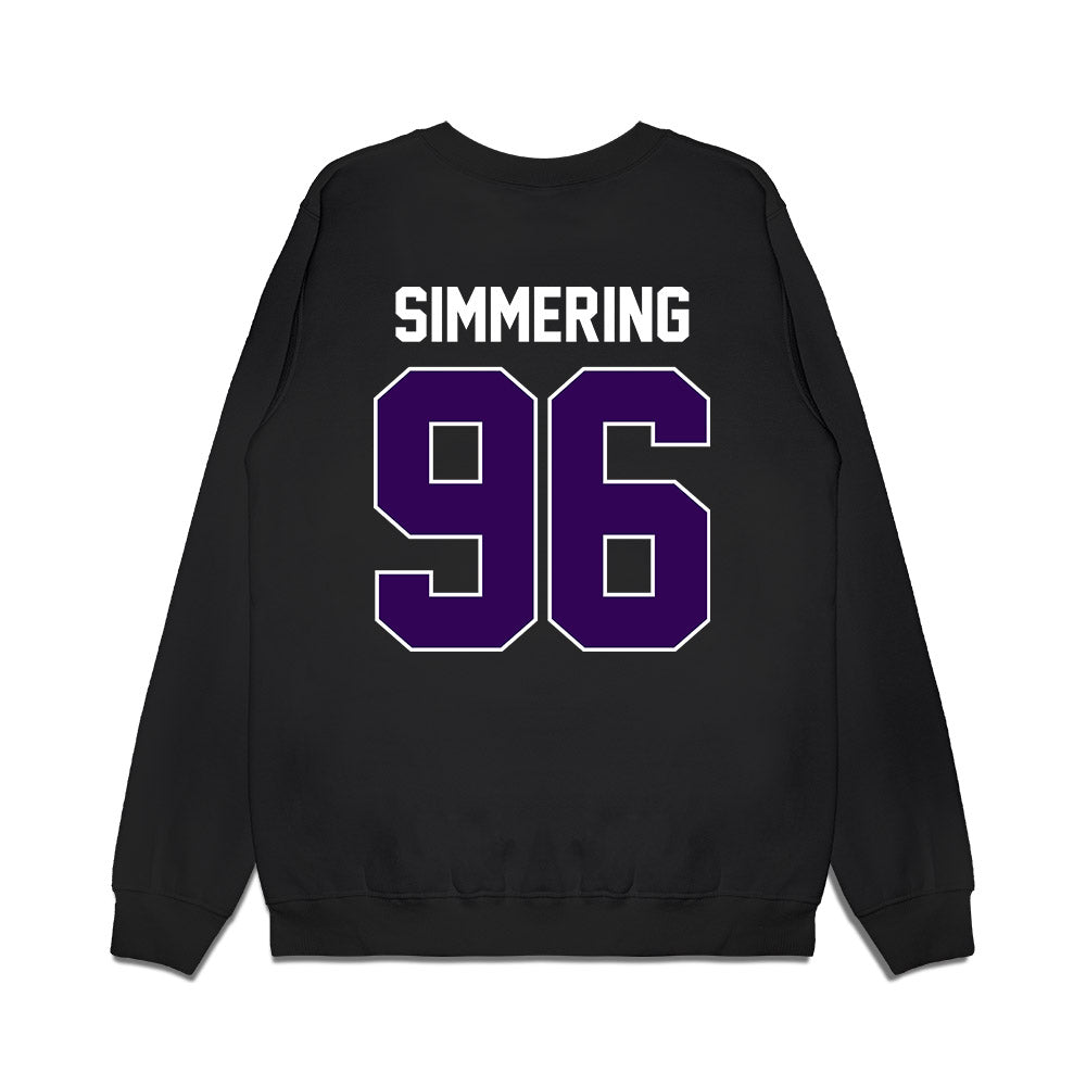 Kansas State - NCAA Football : Leyton Simmering - Vintage Helmet Premium Crewneck Sweatshirt-1