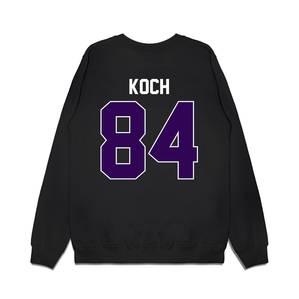 Kansas State - NCAA Football : Isaac Koch - Vintage Helmet Premium Crewneck Sweatshirt-1