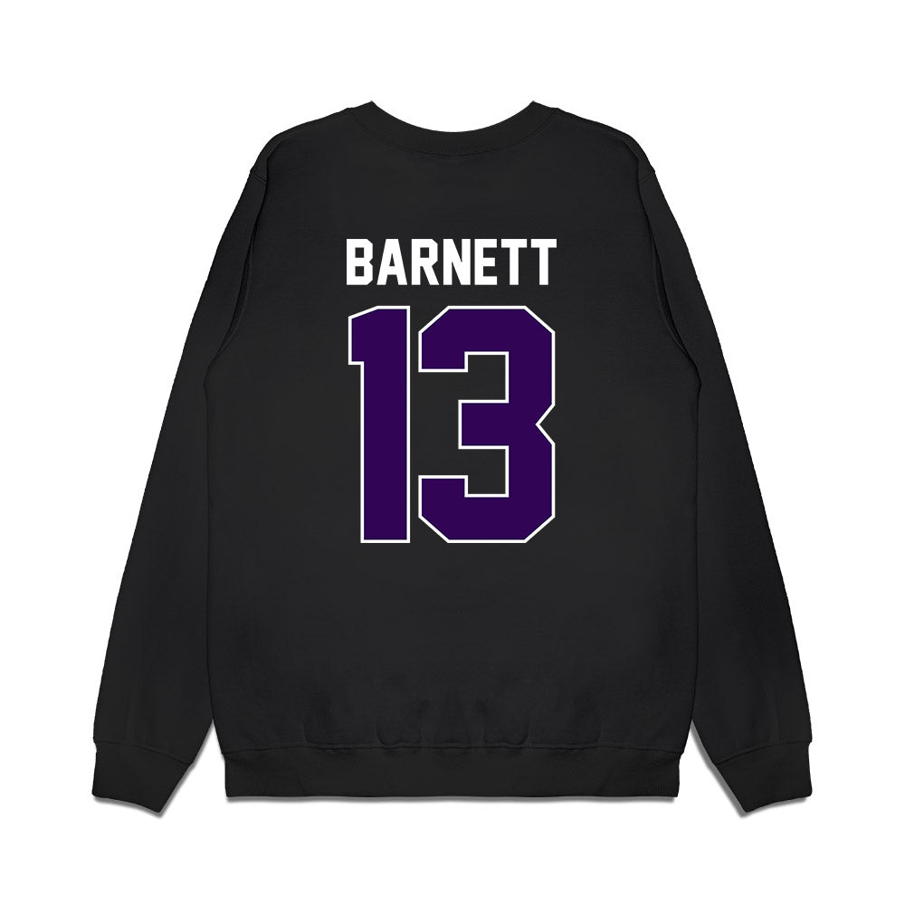 Kansas State - NCAA Football : Blake Barnett - Vintage Helmet Premium Crewneck Sweatshirt-1