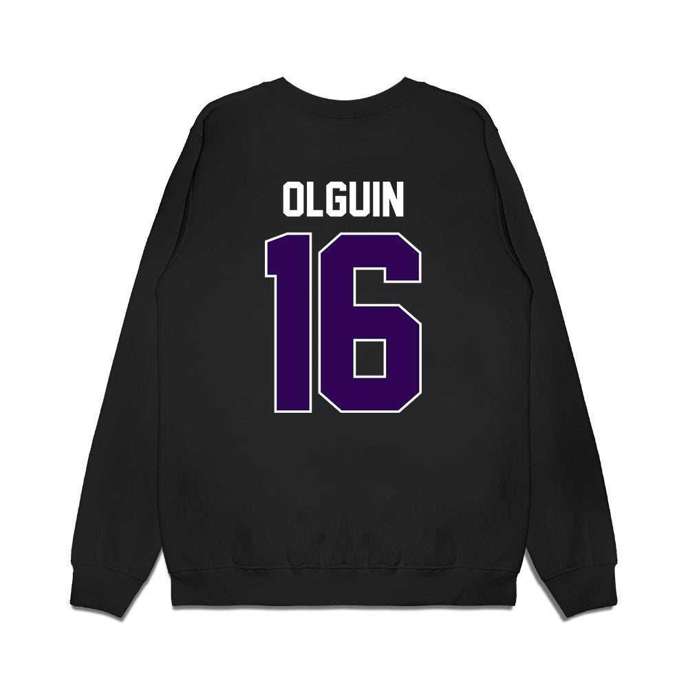 Kansas State - NCAA Football : Mason Olguin - Vintage Helmet Premium Crewneck Sweatshirt-1