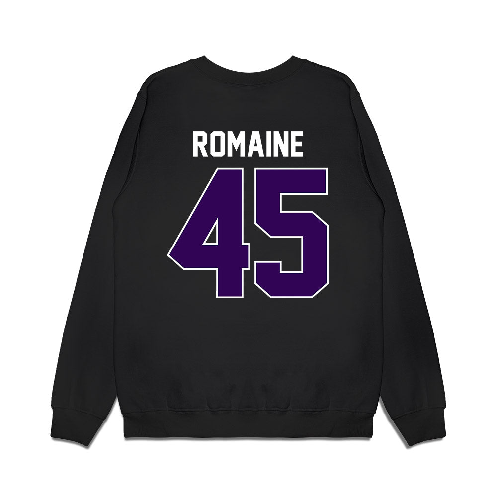 Kansas State - NCAA Football : Austin Romaine - Vintage Helmet Premium Crewneck Sweatshirt-1