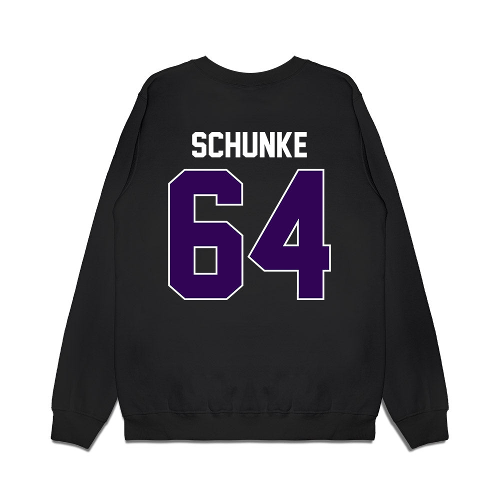 Kansas State - NCAA Football : Navarro Schunke - Vintage Helmet Premium Crewneck Sweatshirt-1