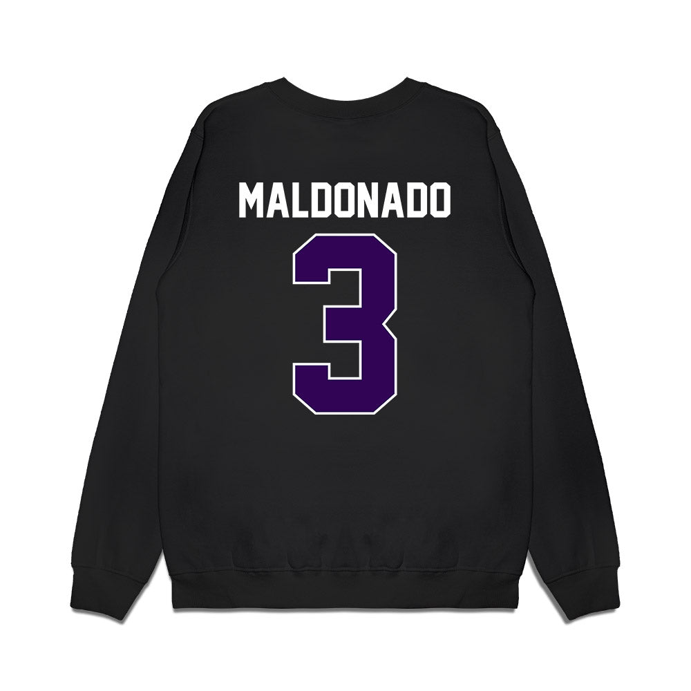 Kansas State - NCAA Football : Gunner Maldonado - Vintage Helmet Premium Crewneck Sweatshirt-1