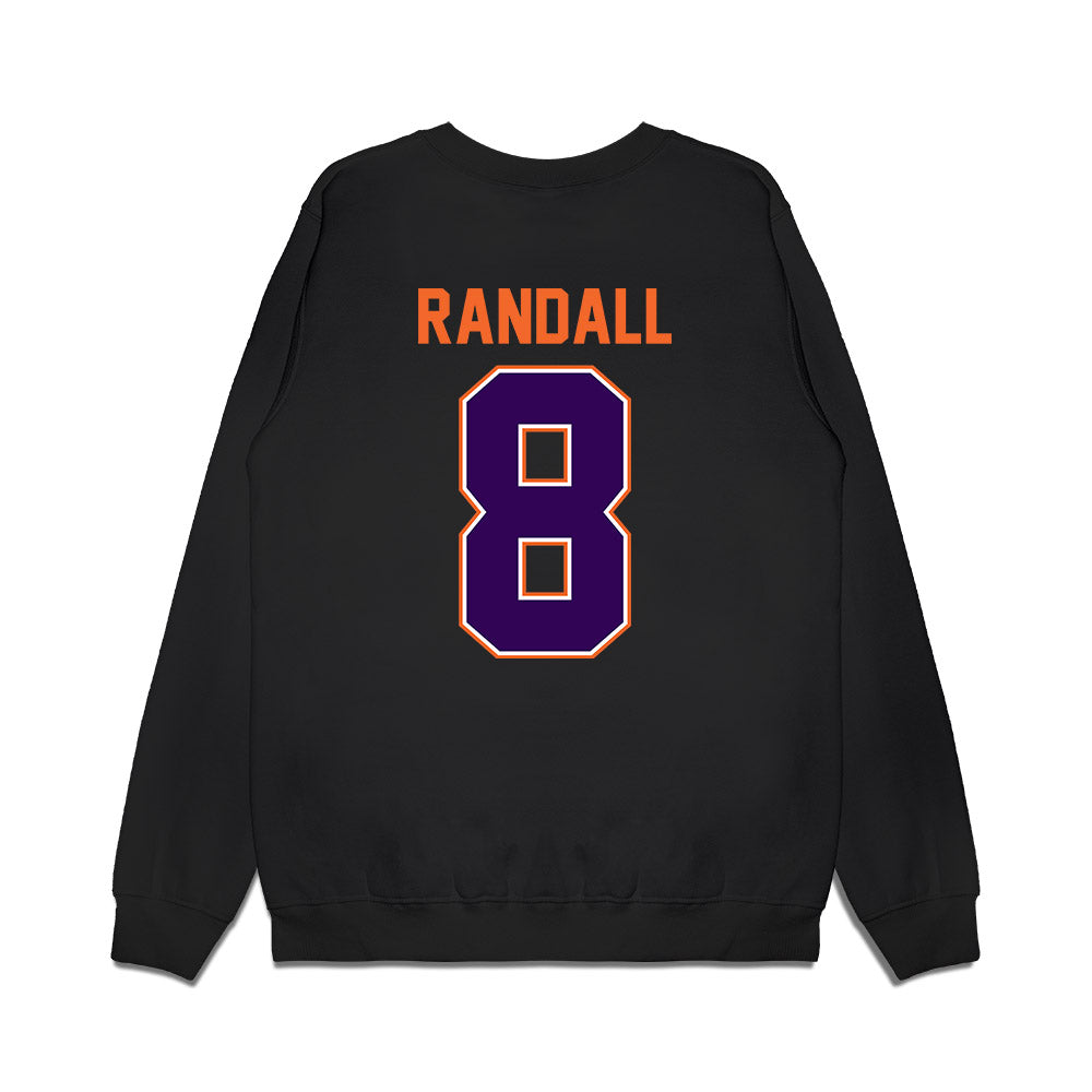 Clemson - NCAA Football : Adam Randall - Vintage Helmet Premium Crewneck Sweatshirt-1