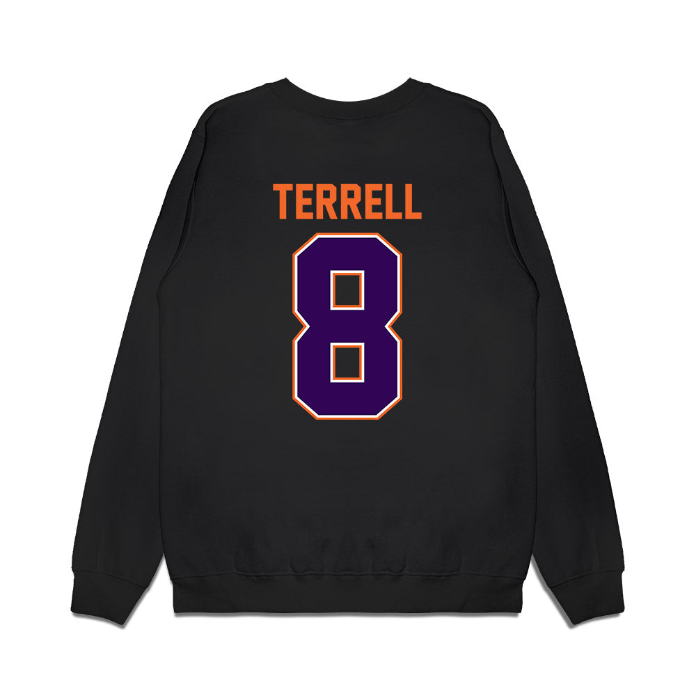 Clemson - NCAA Football : Avieon Terrell - Vintage Helmet Premium Crewneck Sweatshirt-1