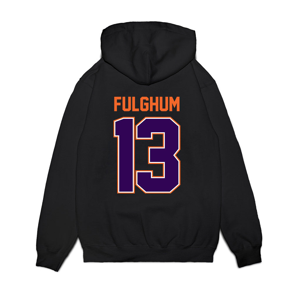 Clemson - NCAA Football : Parker Fulghum - Vintage Helmet Premium Hooded Sweatshirt-1