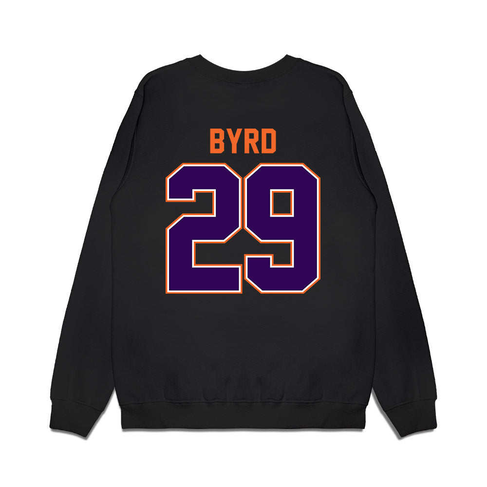 Clemson - NCAA Football : Chase Byrd - Vintage Helmet Premium Crewneck Sweatshirt-1