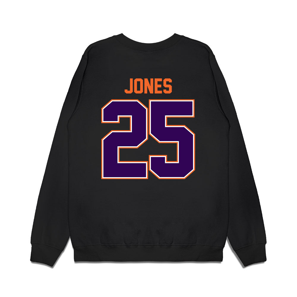 Clemson - NCAA Football : Ricardo Jones - Vintage Helmet Premium Crewneck Sweatshirt-1