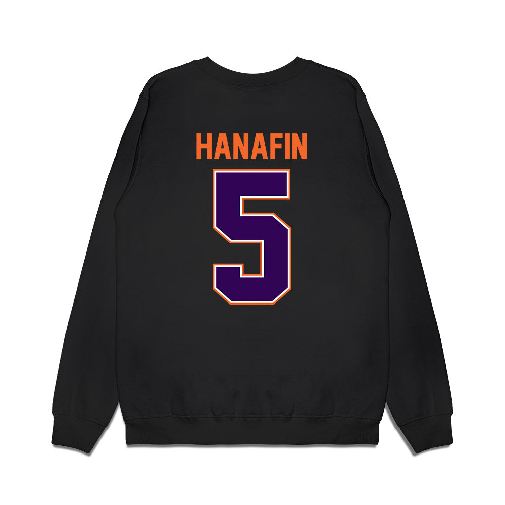 Clemson - NCAA Football : Ronan Hanafin - Vintage Helmet Premium Crewneck Sweatshirt-1